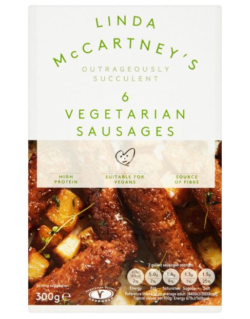 linda mccartney's vegetarian vegan sausages